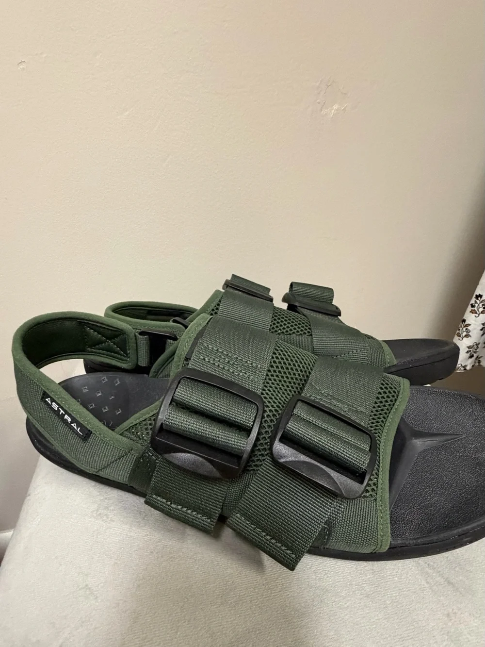 Astral Men's Olive Green Adjustable Strap Sandals